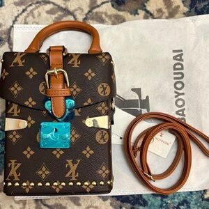 FASHION TRUNK  Monogram Small  Bag in Brown